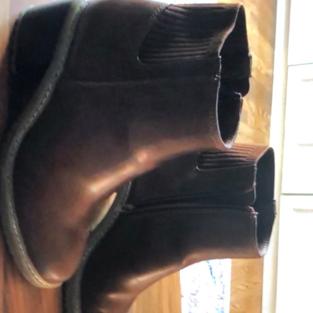 Brown lug boots